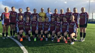 <p>The Glenamaddy Community School panel that lined out in the FAI Schools' Senior ‘B’ Girls National Cup semi-final (U-20, small schools) semi-final. Picture: FAI Schools.</p>