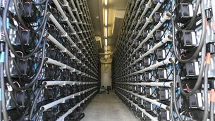 <p>The interior of a battery storage facility.</p>