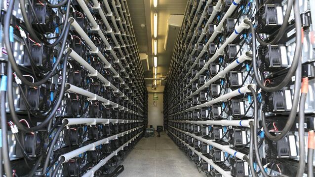 <p>The interior of a battery storage facility.</p>