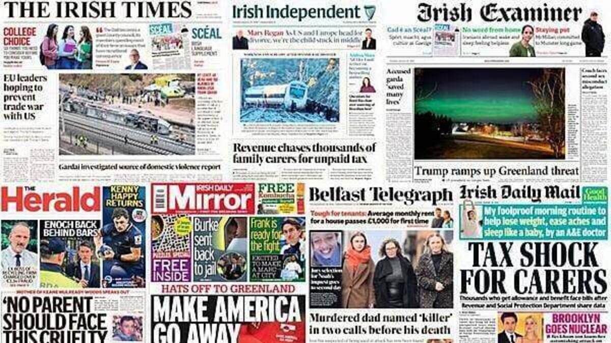 What the papers say: Tuesday's front pages