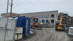 <p>Works are continuing on the new 50-bed community nursing unit at the Sacred Heart Hospital on the Golf Links Road.</p>