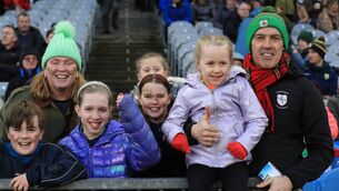<p>The Mannions were out in force to support St. Brigid’s in Croke Park on Sunday. Pic: Bernie O'Farrell</p>