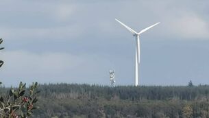 <p>An AI generated image generated by a member of Ballyfeeney Action Group calibrated off the height off the mast and used to demonstrated the relative scale of the proposed turbines.</p> <p>An AI generated image generated by a member of Ballyfeeney Action Group calibrated off the height off the mast and used to demonstrated the relative scale of the proposed turbines.</p>