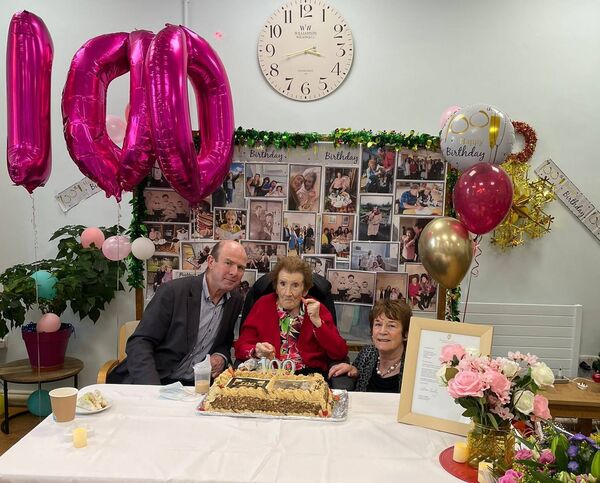 Mary Bannon celebrating her 100th birthday at St. Vincent's Care Centre. Mary Bannon celebrating her 100th birthday at St. Vincent's Care Centre.