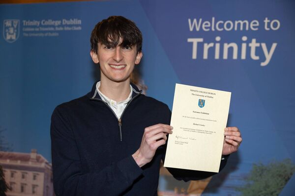 Former Roscommon CBS student, Michael Crowley, was among the recipients of Trinity College’s Entrance Exhibition awards. Former Roscommon CBS student, Michael Crowley, was among the recipients of Trinity College’s Entrance Exhibition awards.