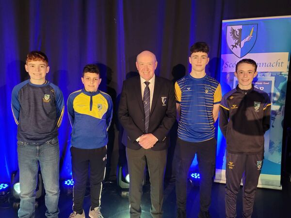 The Kilglass Gaels Question Time team that will be taking part in Saturday’s All-Ireland Scór na nÓg finals in Killarney. 