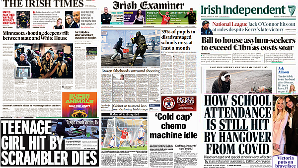 What the papers say: Monday's front pages