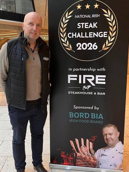 Ronan Gavigan from Morris Meats, Elphin was delighted with the awards won at the National Irish Steak Challenge 2026.