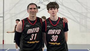 Proud day for Roscommon basketballer who lines out with son