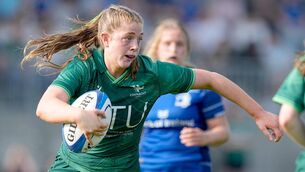 <p>Síofra Hession scored a try for the Clovers in their victory over Glasgow Warriors in the Celtic Challenge. Picture: INPHO/James Lawlor</p>