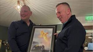Tributes paid as popular fire station officer retires