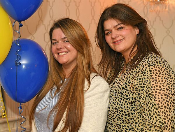Raminta and Inga Daihidonyte, Athlone, at the presentation of Connacht medals to the 2025 Roscommon minor football panel in the Abbey Hotel on Friday evening. Picture: Gerard O'Loughlin
