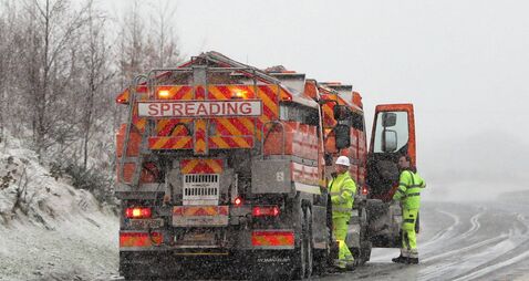Cars ‘sliding sideways’ down hills during frosty period