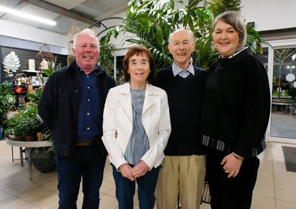 Ronan and Marie O'Conghaile and Paul and Mary Frances Dwyer, the new owners of Ardcarne Garden Centre. Pic: David Knight 