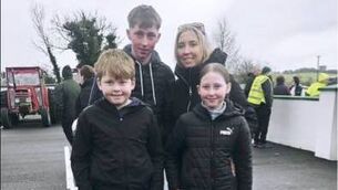 <p>Lorraine, Patrick, Katie, and Brian Regan at the fourth annual Ronan Regan Memorial Tractor Run, held on Sunday last in Ballaghaderreen.</p>