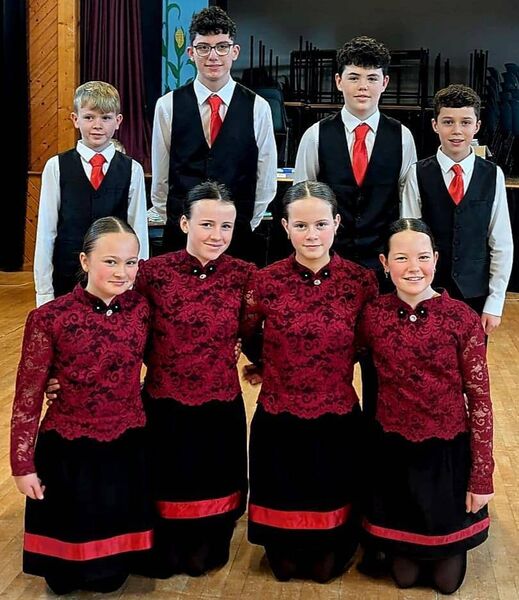 Elphin set dancers U-14 A  groupcompeted in the county round of Ceol an Gheimhridh in Strokestown last weekend and are through to the Connacht round. 