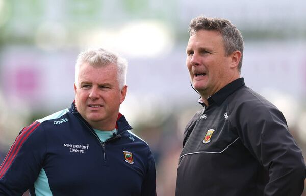 Damien Mulligan (right) with Stephen Rochford when they were part of the Mayo senior football management team. Picture: INPHO/James Crombie Damien Mulligan (right) with Stephen Rochford when they were part of the Mayo senior football management team. Picture: INPHO/James Crombie