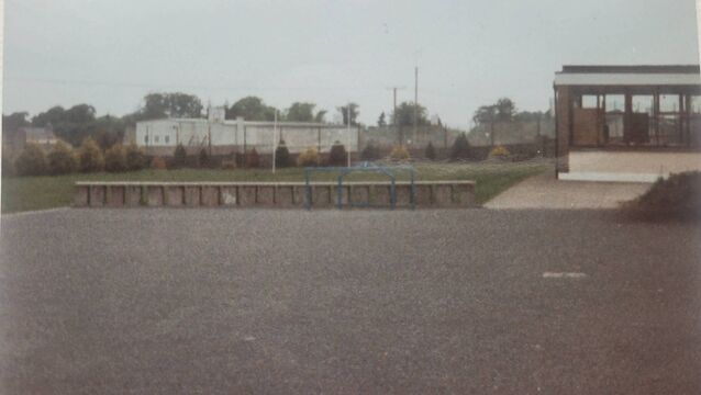 <p>Pictured is the football court at St. Paul’s National School in Castlerea. Alan Beirne brought a disposable camera to school on his last day in Sixth Class, June 1995. He took a picture of the court before everyone arrived for school as he never wanted to forget it. </p>