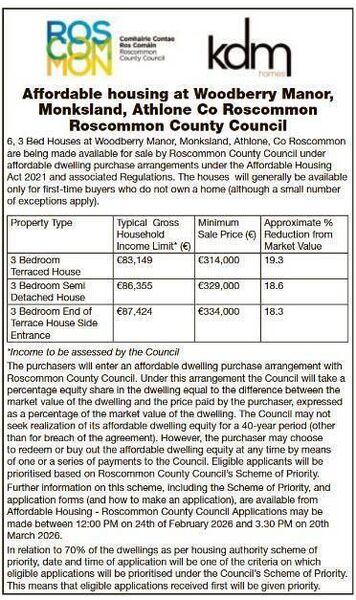 Affordable House Scheme details.