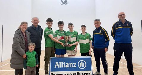 Scoil Bhríde awarded Mary Tully Cup at Cumann na nBunscol handball finals