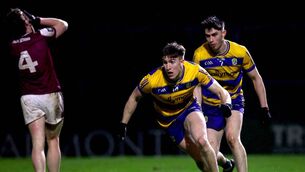 <p>Daire Cregg, pictured after scoring Roscommon's second goal, guided his side to an historic win. Picture: INPHO/Ryan Byrne</p>