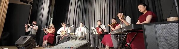 The Pipers Cross Ceili Band in action last weekend in Elphin Community Centre as part of the Dr. John Stafford Tradfest.