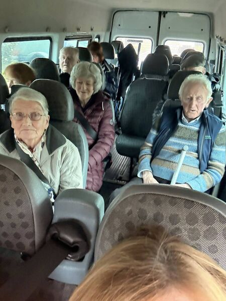 Elphin Day Centre folk on their way to Horkan’s of Castlebar for an outing and some retail therapy. 