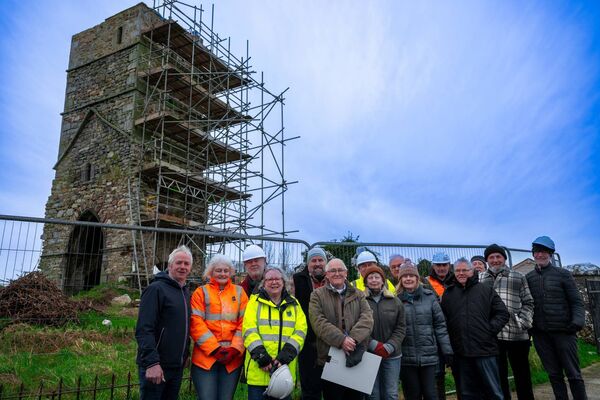 Phase two of conservation works are nearing completion at Cloonshanville Dominican Friary, Frenchpark. Cllr. Liam Callaghan and members of the local community met the project team on site recently to hear about the conservation works. The project is led by Blackwood Associates Conservation Architects with Richard Crumlish Archaeologist; David Kellly Partnership Conservation Engineers & Gerard Tobin Ecologist. The project is funded by the Department of Housing Local Government & Heritage under the Community Monuments Fund and Roscommon County Council; supported by Ceangal, the Local Authority Heritage Programme, delivered in partnership between the Heritage Council and Local Government Ireland. Pic: Breda Durr Phase two of conservation works are nearing completion at Cloonshanville Dominican Friary, Frenchpark. Cllr. Liam Callaghan and members of the local community met the project team on site recently to hear about the conservation works. The project is led by Blackwood Associates Conservation Architects with Richard Crumlish Archaeologist; David Kellly Partnership Conservation Engineers & Gerard Tobin Ecologist. The project is funded by the Department of Housing Local Government & Heritage under the Community Monuments Fund and Roscommon County Council; supported by Ceangal, the Local Authority Heritage Programme, delivered in partnership between the Heritage Council and Local Government Ireland. Pic: Breda Durr