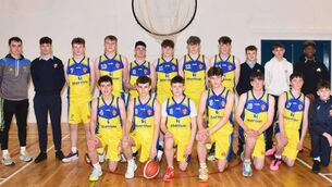 <p>The Castlerea Community School side that were crowned All-Ireland B League champions.</p>