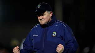 <p>Allianz Football League Division 1, Pearse Stadium, Galway 21/2/2026 Galway vs Roscommon Roscommon manager Mark Dowd celebrates at the final hooter Mandatory Credit ©INPHO/Ryan Byrne</p>