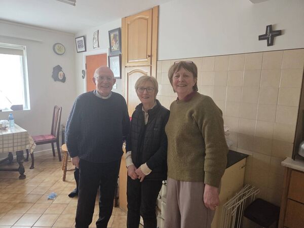 SIBLINGS: Fr Tommy Towey, Imelda Towey and Madeline Scahill.