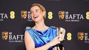 Jessie Buckley says motherhood is ‘the best way to wake up in the morning’