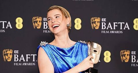 Jessie Buckley says motherhood is ‘the best way to wake up in the morning’