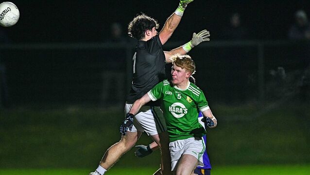 <p>Western Gaels duo Patrick Gaynor and James Cassidy helped St. Nathy's progress to the All Ireland Senior B football final.</p>