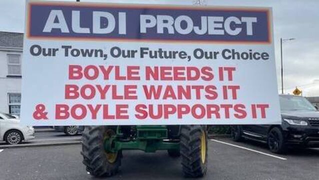<p>Boyle sends a loud and clear message that Aldi is welcome to the town.</p>