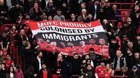 Man Utd fans display ‘MUFC proudly colonised by immigrants’ banner