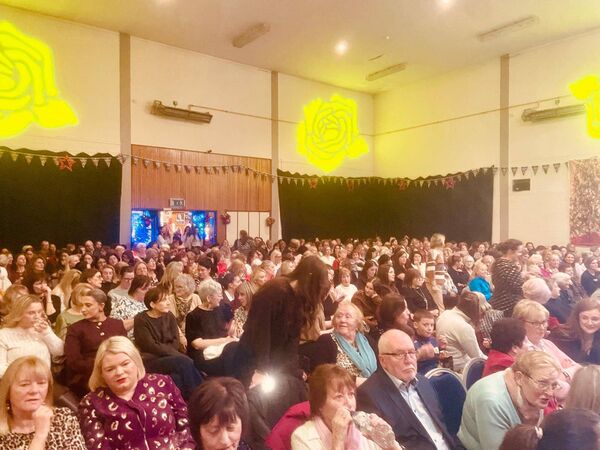 Some of the gathering at the sold-out charity event held in Glenamaddy Community Centre. Some of the gathering at the sold-out charity event held in Glenamaddy Community Centre.