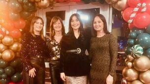 <p> Carol, Catriona, Hannah and Laura Dolan at a sold-out charity event held in Glenamaddy Community Centre. </p>