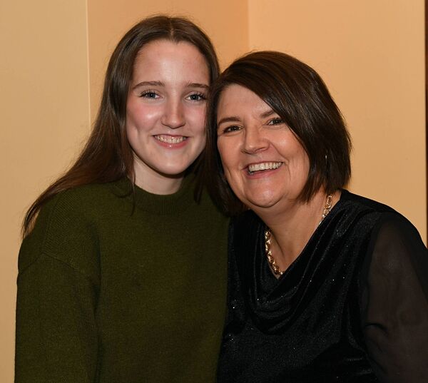 Ellen and Claire Murray, pictured at a night of song by candlelight with Roscommon Men’s Choir at Castlecoote Church. Pic: Gerard O’Loughlin 