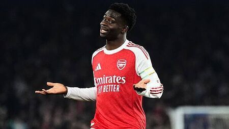 Bukayo Saka feels ‘blessed’ to make 300th Arsenal appearance in win at Brighton