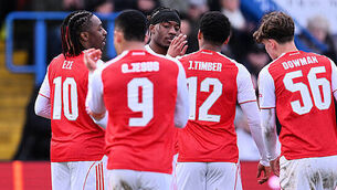 Arsenal’s quadruple bid goes on as they overcome Mansfield test in FA Cup