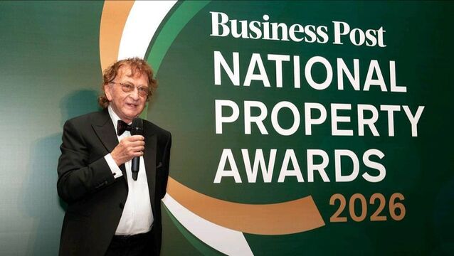 <p>Mr Mulryan received the award at a ceremony in Dublin last night.</p>