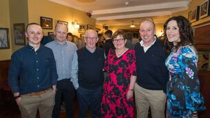 <p>John Carlos is a frequent participant in sessions in Cryan’s Teach Ceoil, Carrick-on-Shannon.<br>A large group of his musical friends attended his 80th birthday celebrations, and a great night was had by all. Picture shows John, his wife Anne, and family - Dylan, Mark, Shane and Suzanne. Pics: Gerry Faughnan </p>