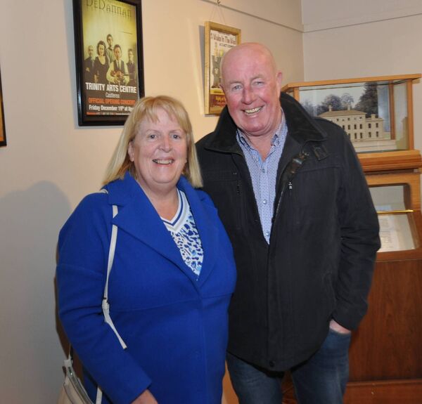 Gerette and Gerry Flanagan pictured at the Trien Players production of ‘For Love &amp; Money’ at the Trinity Arts Centre, Castlerea. Pic: Liam Reynolds