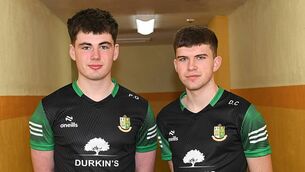 <p>Patrick Gaynor and Dean Casey saw St. Nathy's come up short in their quest for national glory.</p>