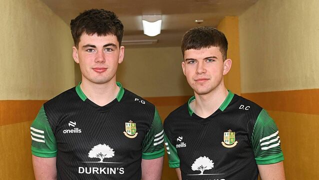 <p>Patrick Gaynor and Dean Casey saw St. Nathy's come up short in their quest for national glory.</p>