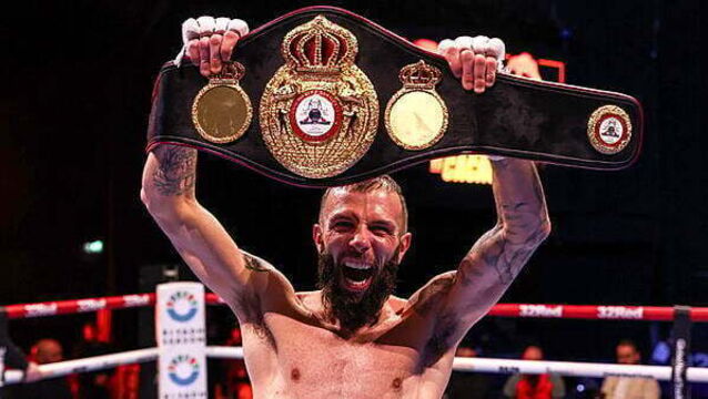 Anthony Cacace wins world super featherweight title in victory over James Dickens in Dublin