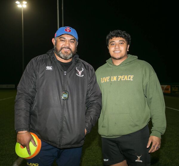 Kolo and Nato Kiripati looking forward to Sunday's J1A League final against Dunmore at the home of Connacht Rugby. Picture: Michelle Hughes Walsh Kolo and Nato Kiripati looking forward to Sunday's J1A League final against Dunmore at the home of Connacht Rugby. Picture: Michelle Hughes Walsh