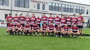 <p>The Creggs team that lined out against Dunmore in the J1A league final.</p>