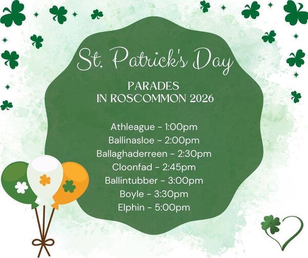 Just some of the parades taking place at this year's St Patrick's Day.